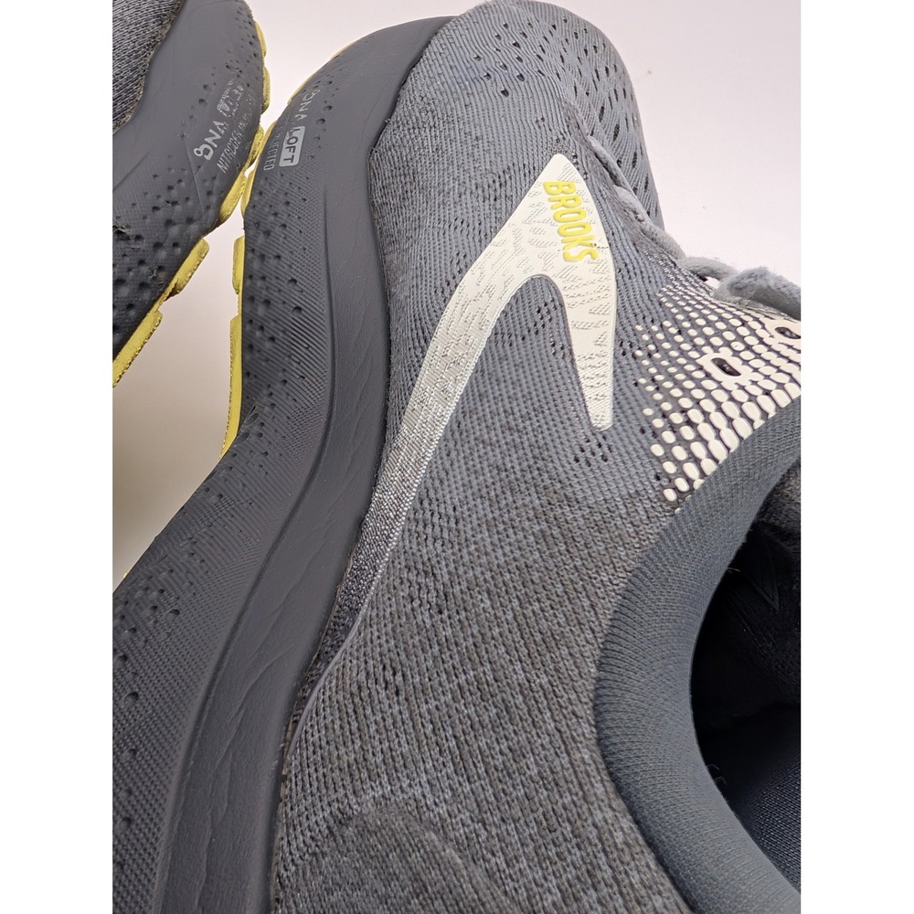 Brooks Ghost 16 Men's Running Walking Shoes Grey Yellow 1104181D040 Size 11 Dg - Picture 9 of 12